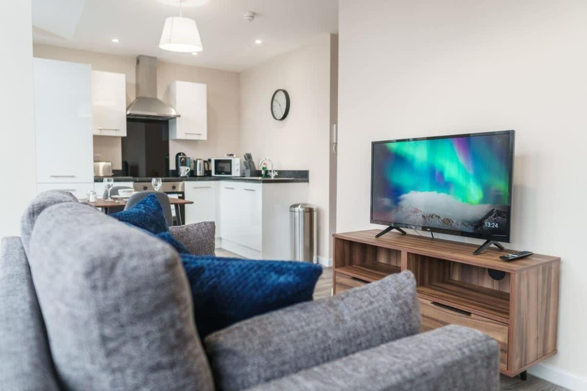 Bright 1 Bed Apartment Manchester - Sleeps 2 Buitenkant foto